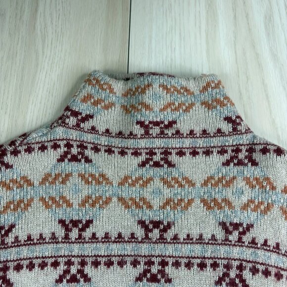 Sherpa Womens Gray Long Sleeve Adventure Gear Aztect Print Sweater Size X-Small - Picture 4 of 11